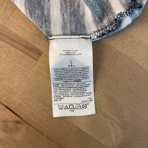 Gap Women's Navy/White Striped Tank Dress, Size L - Picture 6 of 6